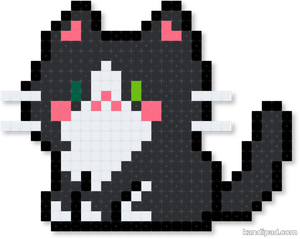 Pixel-art cat