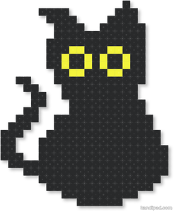 Pixel-art cat